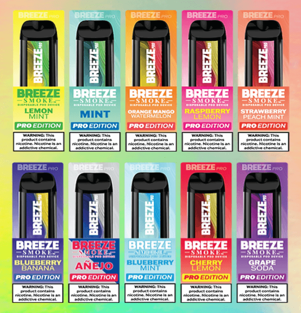 Breeze Pro and Plus vape pods