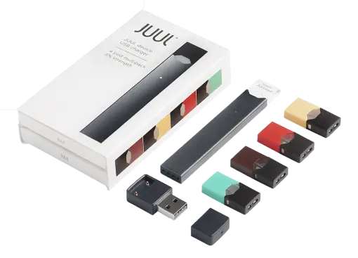 Juul vape device and pod refills